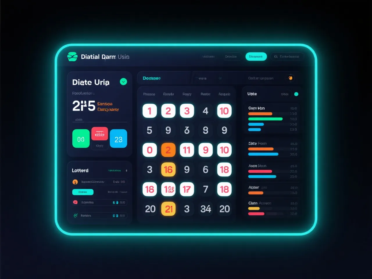 数据仪表盘示意