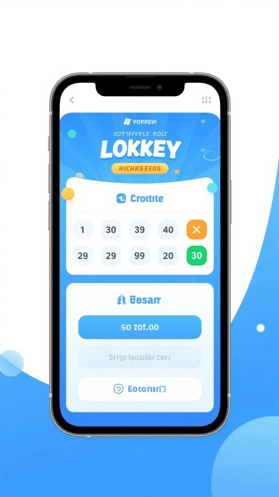 开奖结果卡片界面